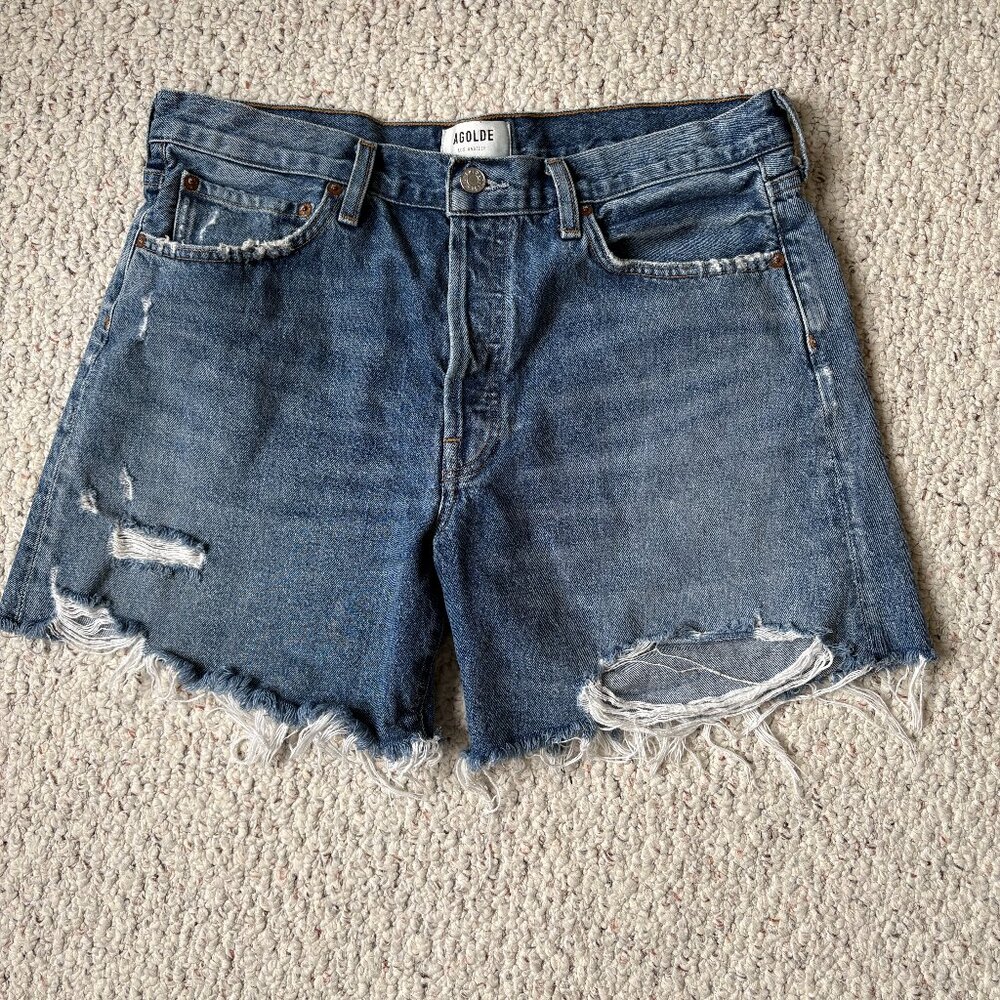 AGOLDE Parker Long Short with Cuff, Women's Size 30